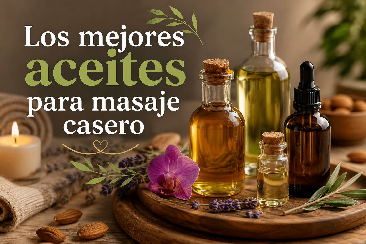 Los mejores aceites para masaje casero