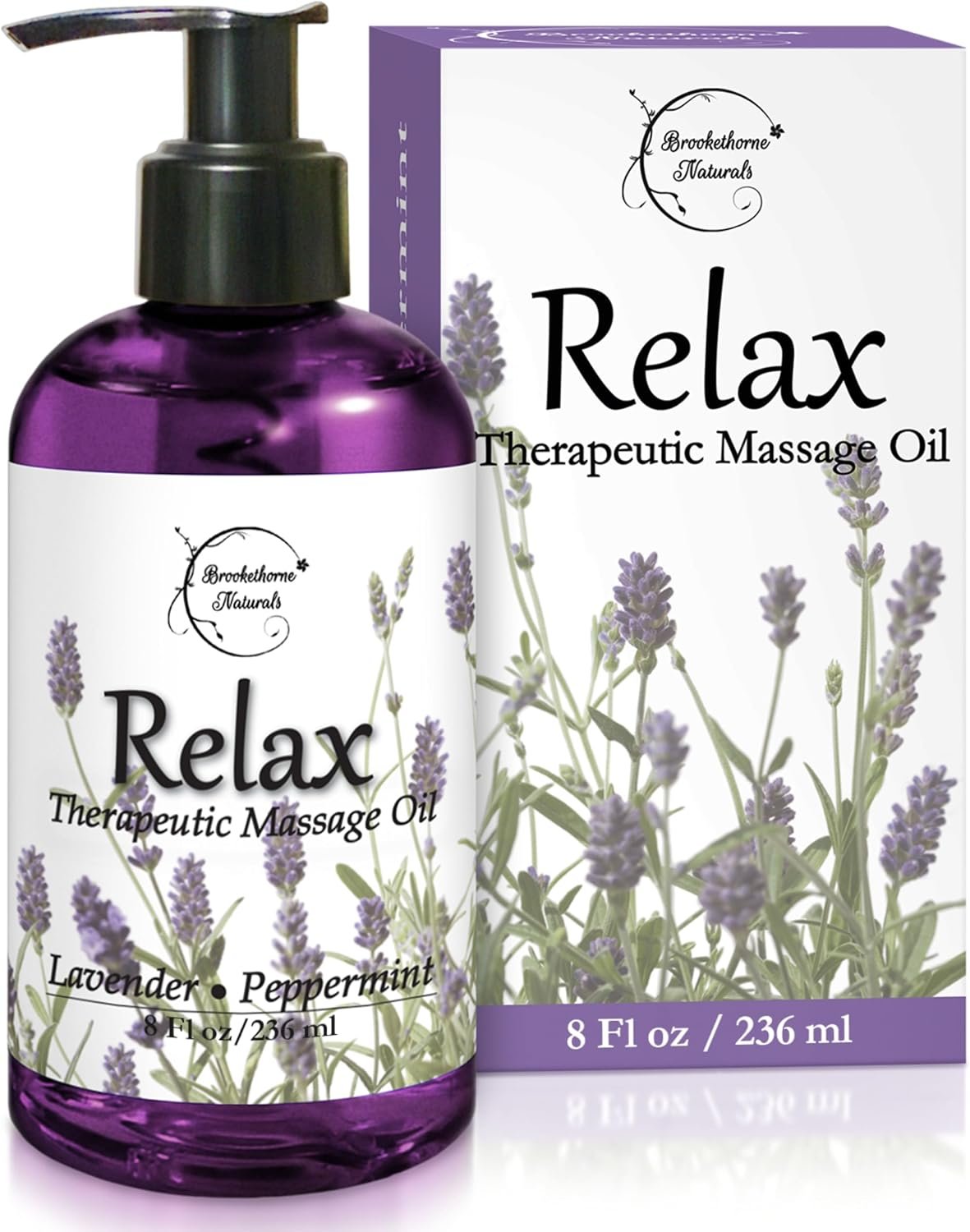 Brookethorne Naturals Relax Therapeutic Massage Oil